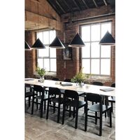 Ringformet Taklampe Stor Sort