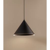 Ringformet Taklampe Stor Sort