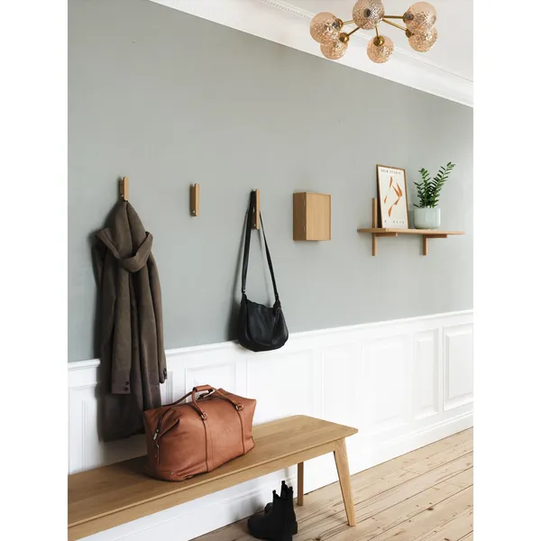A-Light Plank 90x21xH35 cm Gerookt Geolied As