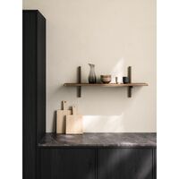 A-Light Plank 90x21xH35 cm Gerookt Geolied As