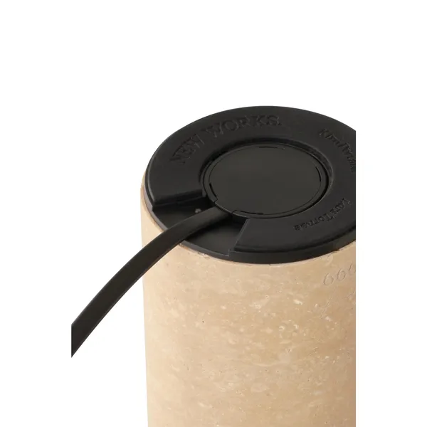 Kizu Limited Edition Tragbare Lampe Travertin/ Sand