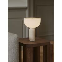 Kizu Limited Edition Tragbare Lampe Travertin/ Sand