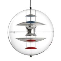 Globe Pendant Ø50 Chrome/ Red/ Blue