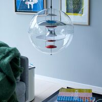 Globe Pendant Ø50 Chrome/ Red/ Blue