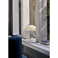 Wire Table Lamp Ø30 Chrome/ Yellow