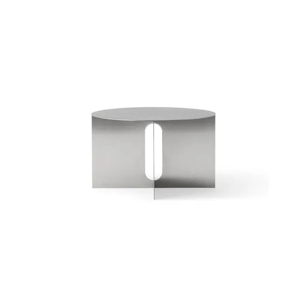 Androgyne Side Table Ø63 Brushed Steel