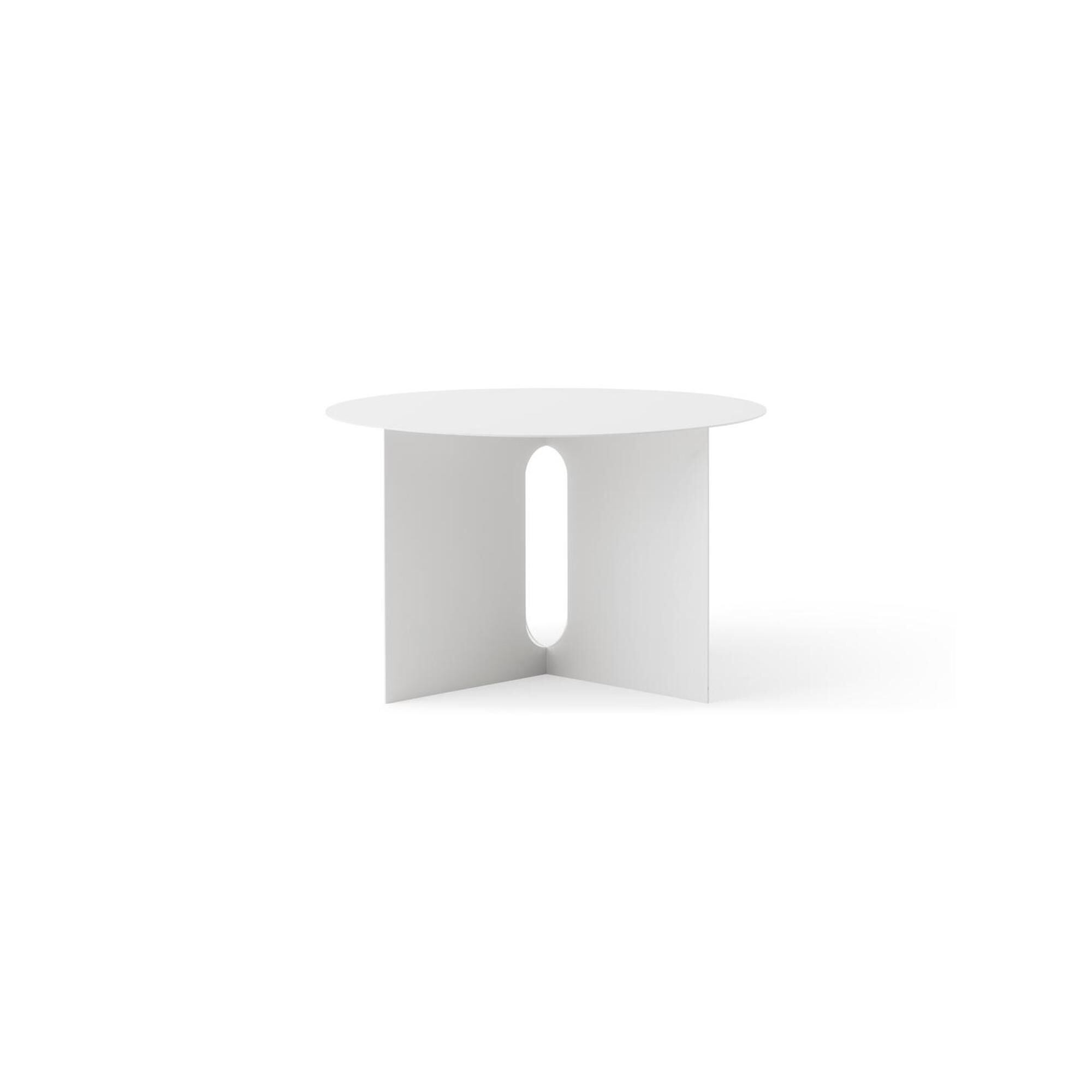 Table D'appoint Androgyne Ø63 Ivoire