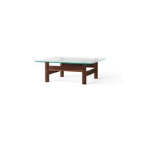 Brasilia Coffee Table Walnut/ Glass