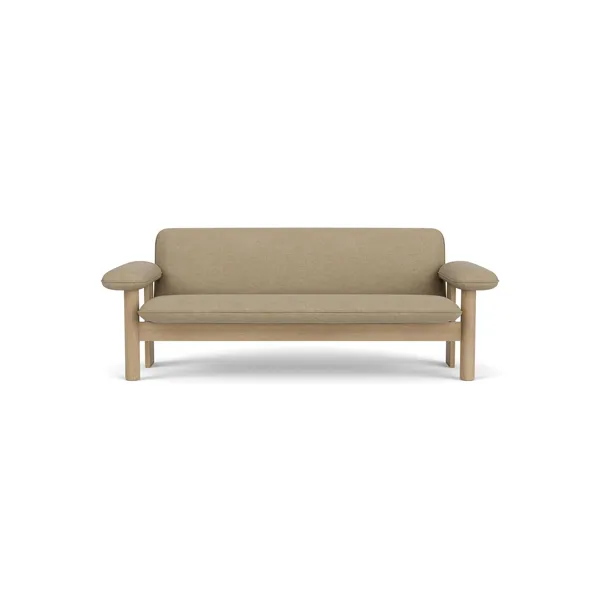 Brasilia Sofa 2-Seater Oak/Bouclé