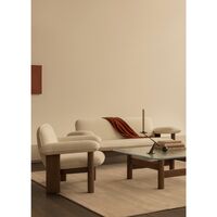 Brasilia Sofa 2-Seater Oak/Bouclé