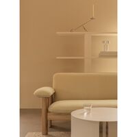 Brasilia Sofa 2-Seater Oak/Bouclé