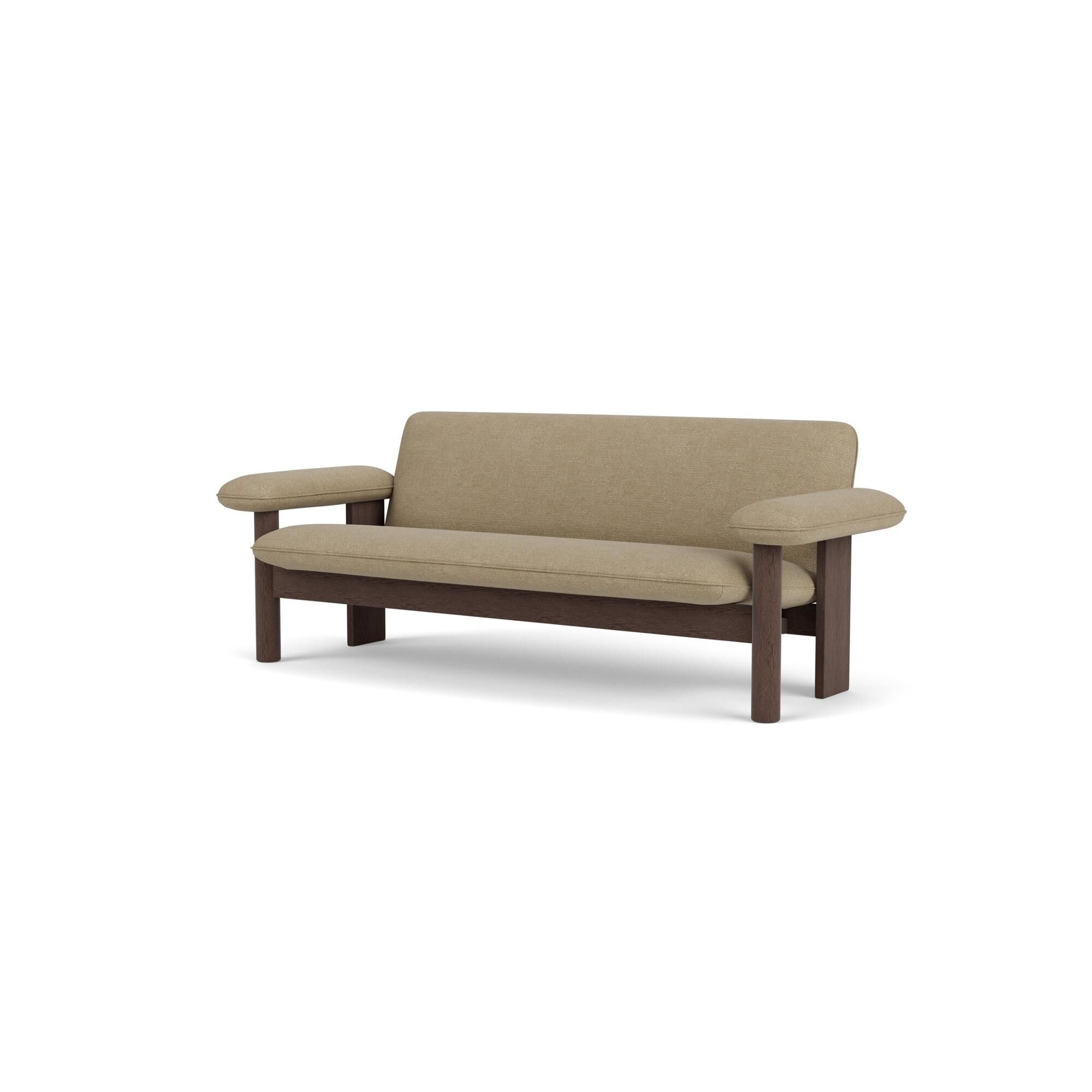 Brasilia Sofa 2-Personers Mrkbejdset Eg/Boucl