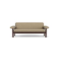 Brasilia Sofa 2-Seater Dark Stained Oak/Bouclé