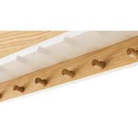 Epoch Shelf With Hooks118 Natural Oak/Fog