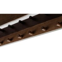 Epoch Shelf With Hooks 118 Dark Stained Oak/ Black