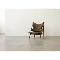 Knitting Sessel Gepolstert Natureiche/Dunes Cognac