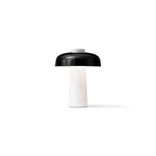 Reverse Bordlampe Carrara/ Sort