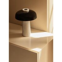 Reverse Bordlampe Carrara/ Sort