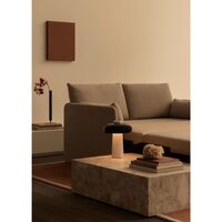 Reverse Bordlampe Carrara/ Sort