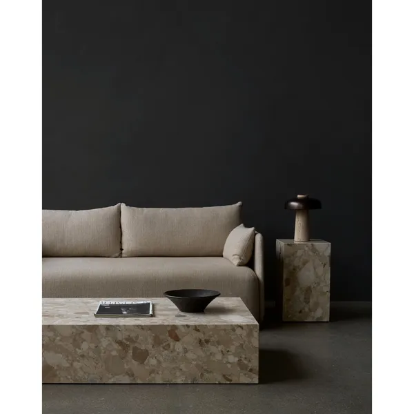 Reverse Bordlampe Carrara/ Sort