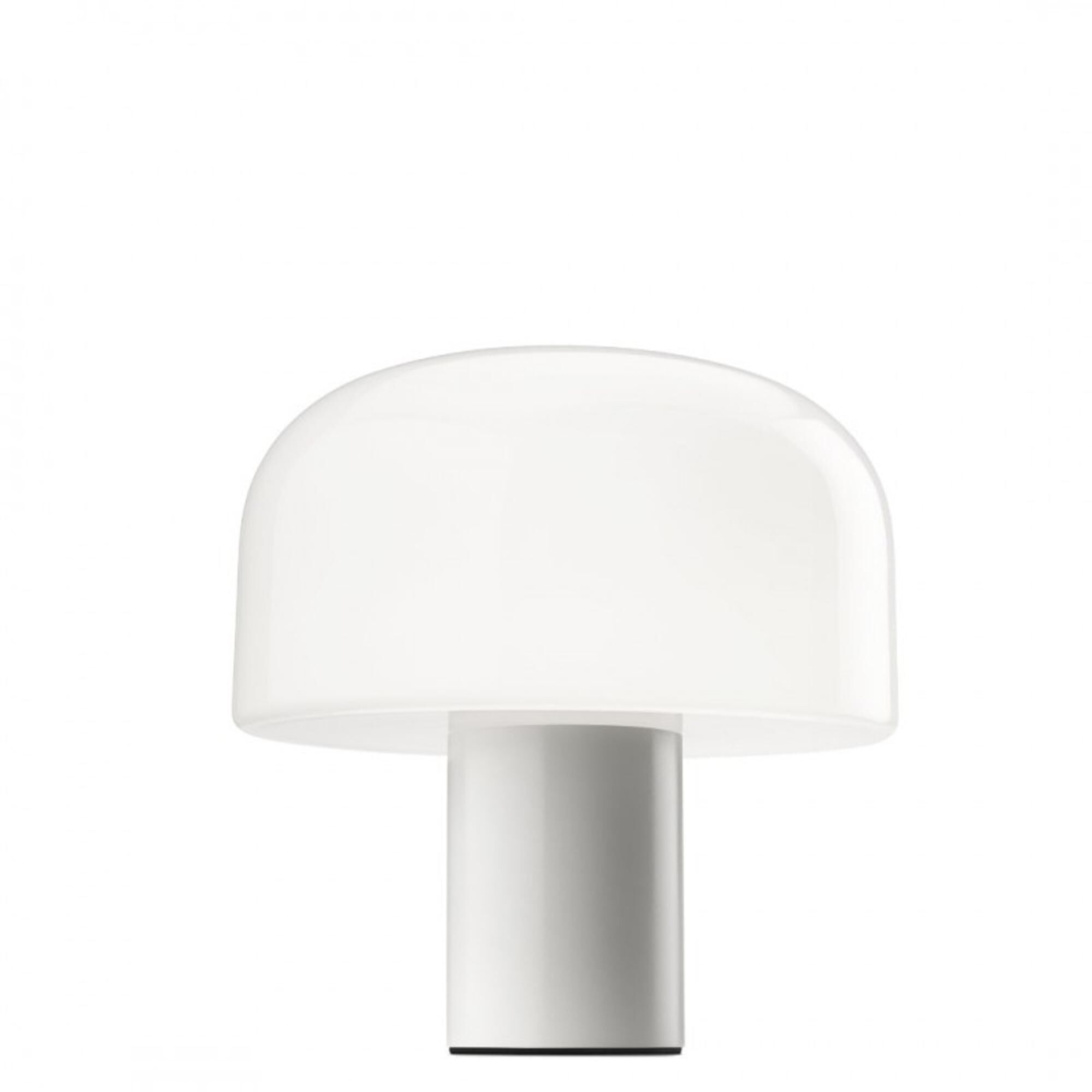 Bellhop T Table Lamp White/ Glass