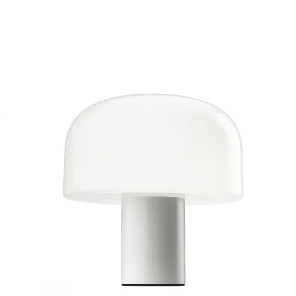 Bellhop T Table Lamp White/ Glass