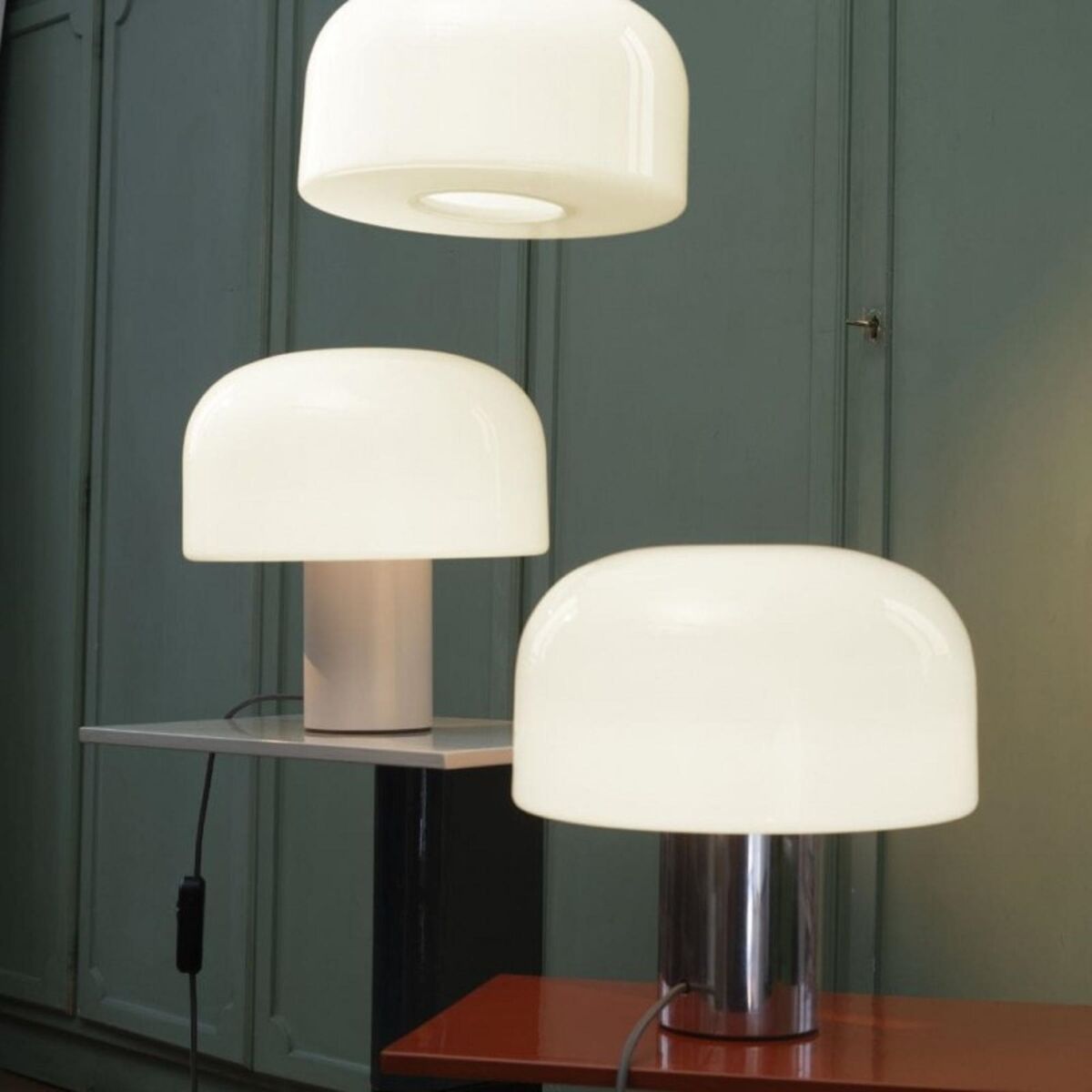 Bellhop T Tafellamp Wit/Glas