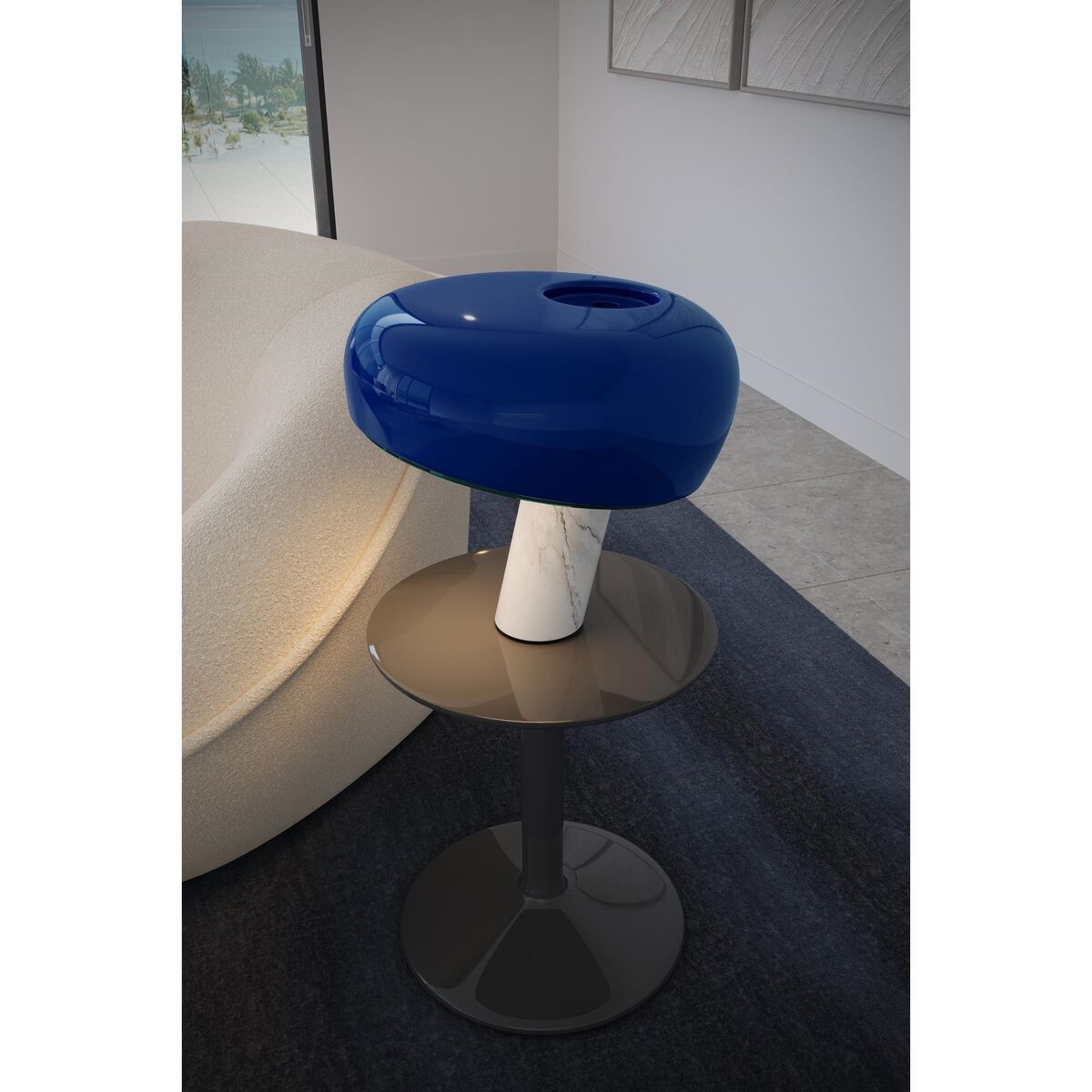 Snoopy Table Lamp Navy Blue