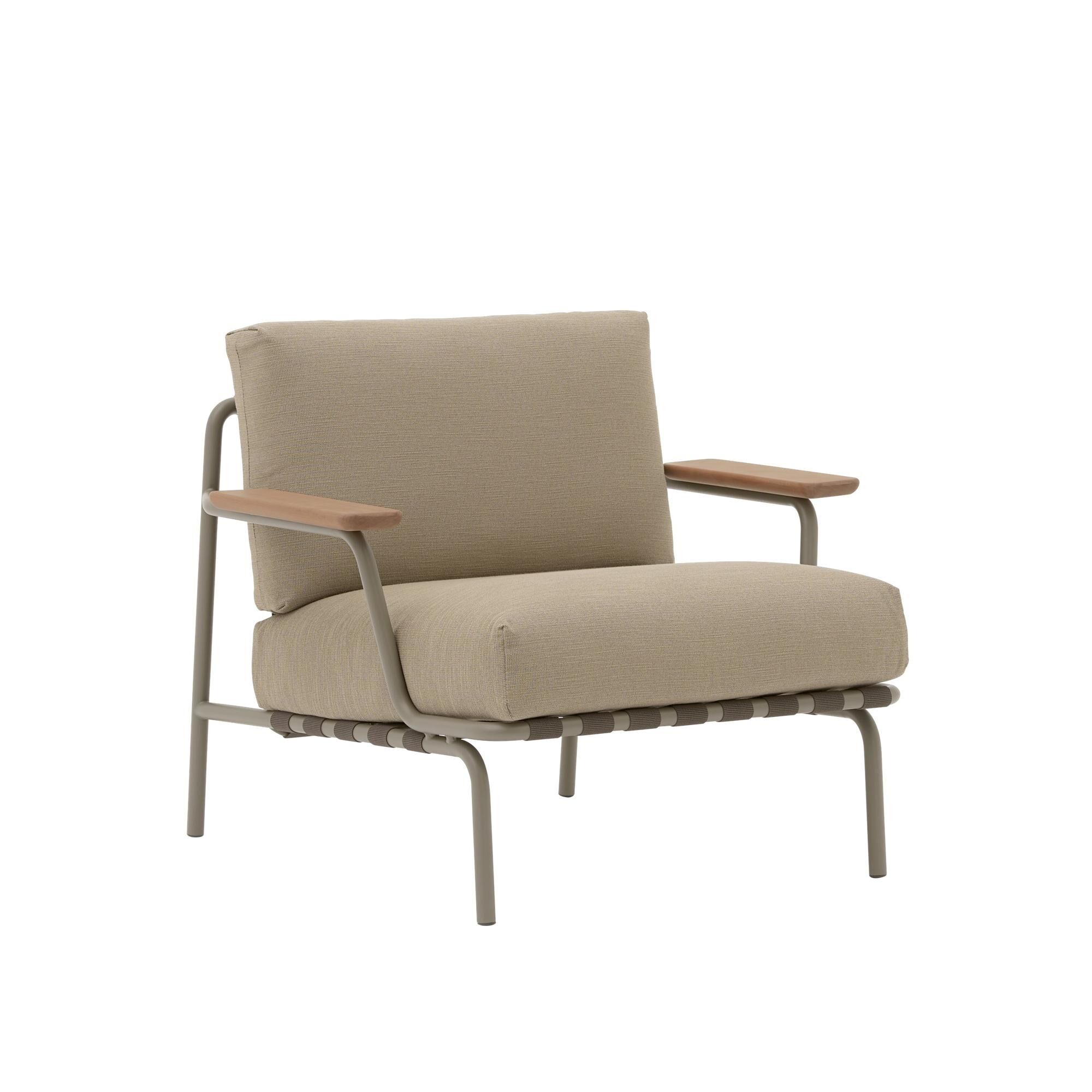 Settle Udendrs Lnestol Ribbed Weave 5/Taupe