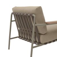 Settle Poltrona da Esterno Ribbed Weave 5/Taupe