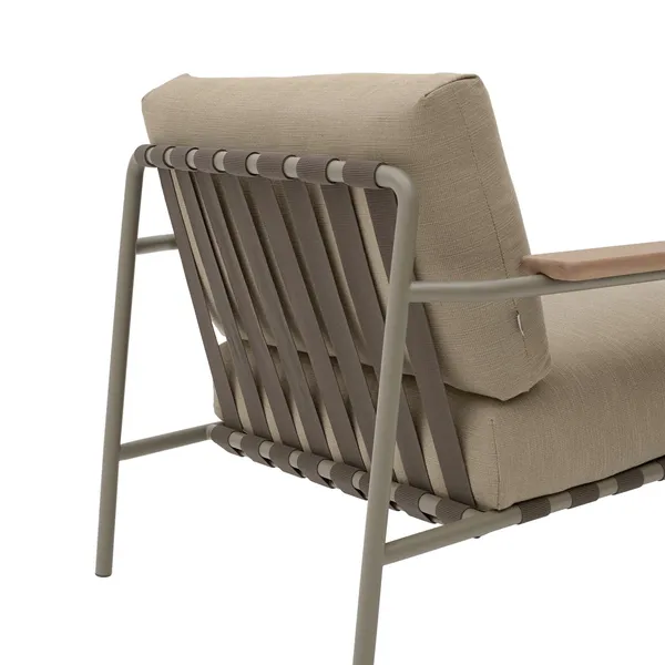 Settle Outdoor Armchair Ribbed Weave 5/Taupe