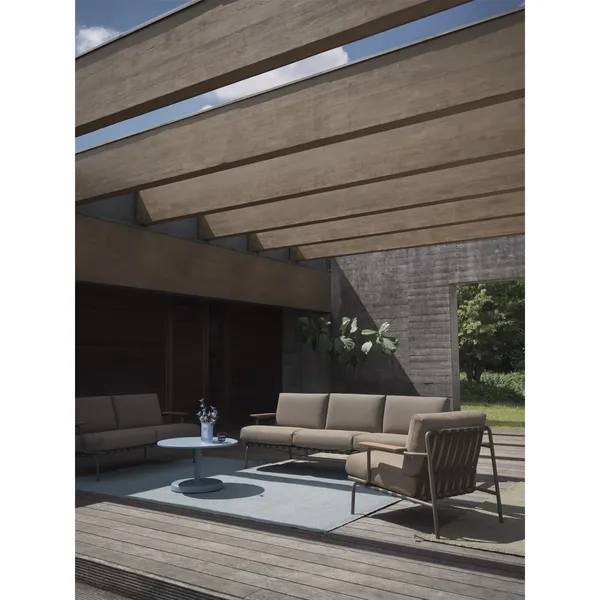 Settle Outdoor Armchair Ribbed Weave 5/Taupe