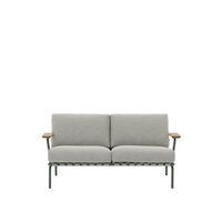 Settle Outdoor 2-Sitzer Sofa Ribbed Weave 2/ Dunkelgrün