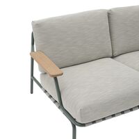 Settle Outdoor 2-Sitzer Sofa Ribbed Weave 2/ Dunkelgrün