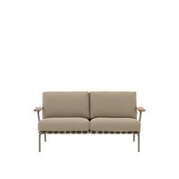 Settle Outdoor 2-Sitzer Sofa Rippengewebe 5/Taupe