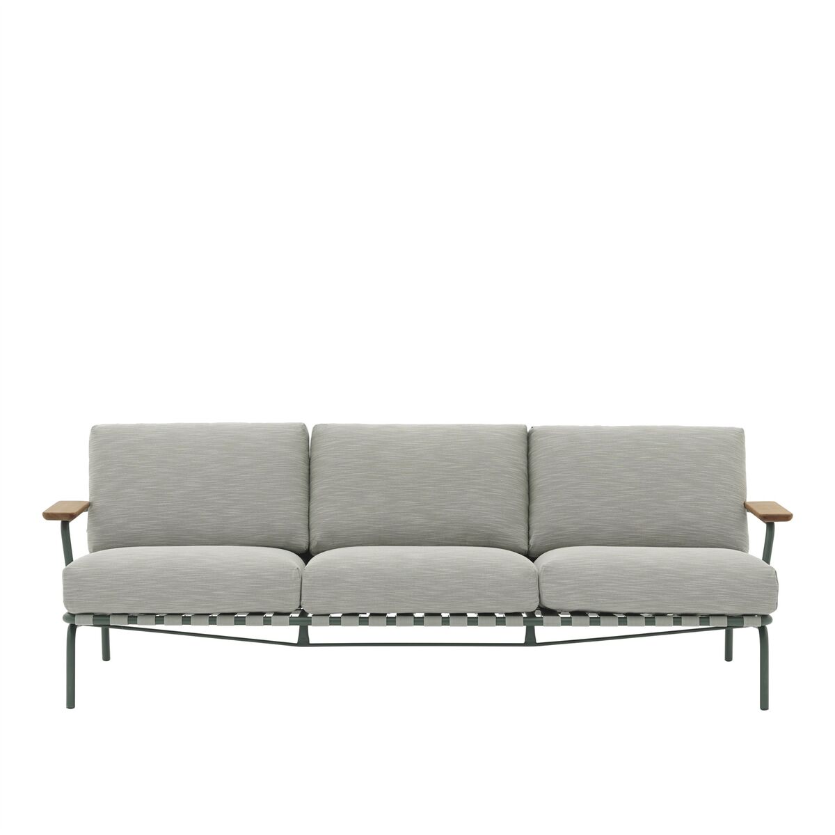 Settle Sofá Exterior De 3 Plazas Tejido Acanalado 2/ Verde Oscuro