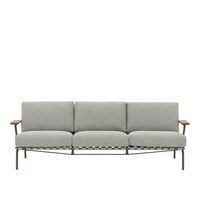 Settle Sofá Exterior De 3 Plazas Tejido Acanalado 2/ Verde Oscuro