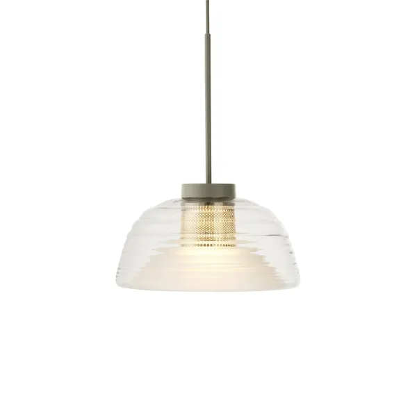Zweischichtige Pendelleuchte Olive