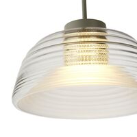 Zweischichtige Pendelleuchte Olive