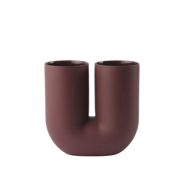 Kink Vase H26 Deep Red