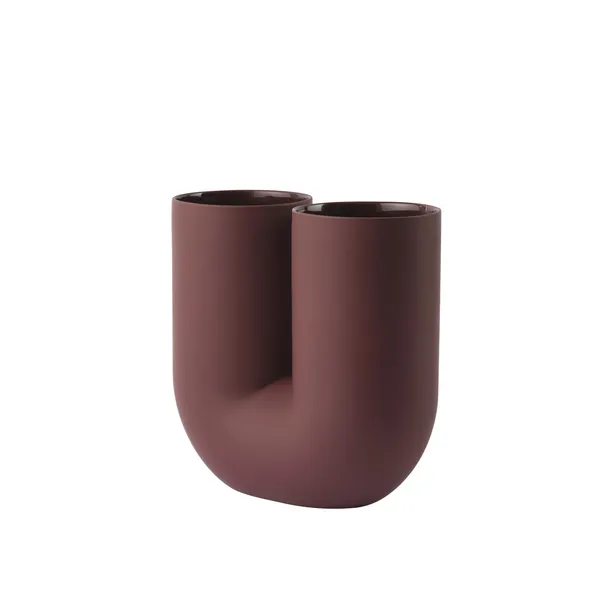 Kink Vase H26 Deep Red