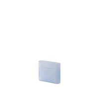 Ridge Vase H16,5 Lyseblå/Frostet Glas