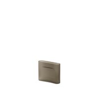 Ridge Vase H16,5 Taupe/ Mattiert