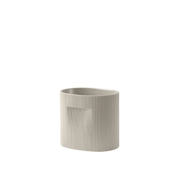 Ridge Planter H24 Beige