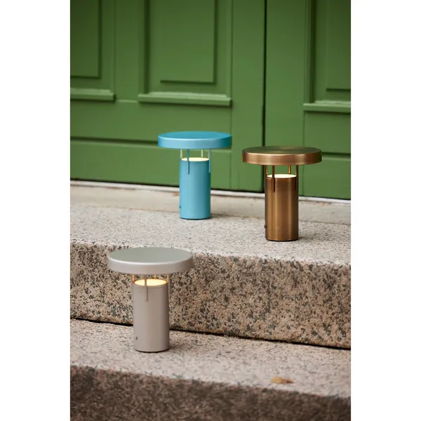 BringMe Portable Lamp Mini Metallic Turquoise