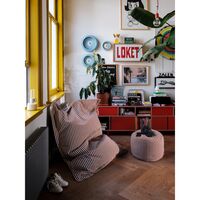 Point Puff Terry Cognac Krem