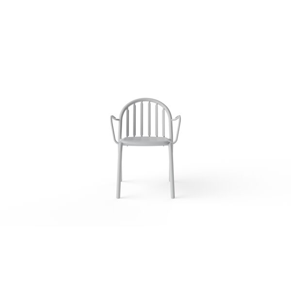 Silla de Jardín Fred's con Reposabrazos Gris Claro