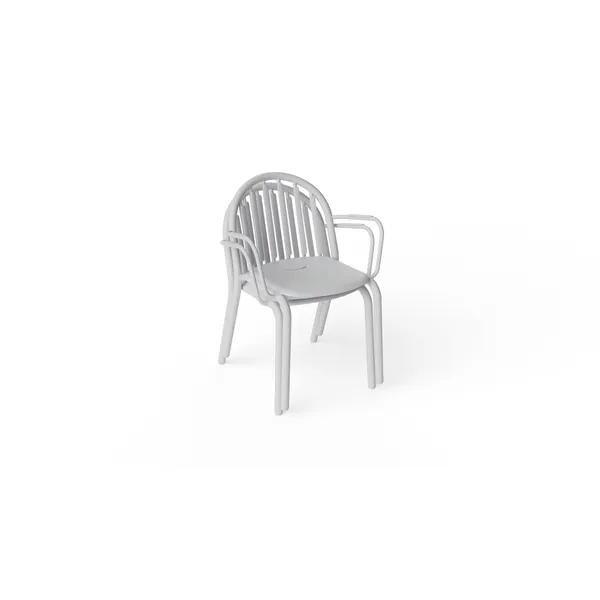 Fred's Garden Chair With Armrest Light Gray