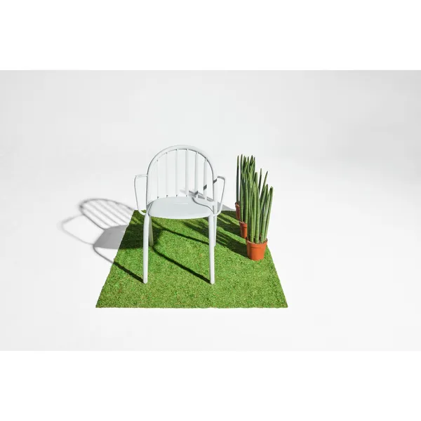 Fred's Garden Chair With Armrest Light Gray