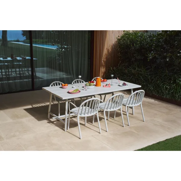 Fred's Garden Chair With Armrest Light Gray